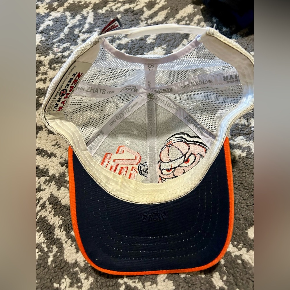 Vintage Otto the Orange Syracuse NCAA Zephyr White and Orange Youth Hat NCAA - Picture 2 of 3